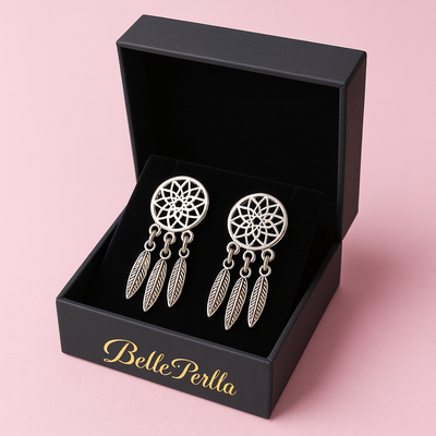 Pack 2 Pulseras PerlaBella Plata (Atrapasuenos)+ Pendientes de Regalo